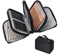 72 inserti porta pennelli per matite colorate, organizer portatile di grande capacità, 4 strati, con cerniera, per scuola, ufficio, artisti, ragazzi