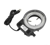 72 LED microscopio anello luce USB alimentato compatto (144LED) | 144 LED ad alta luminosità, illuminazione senza ombre, alimentazione USB 5V, intensità regolabile 0-100%
