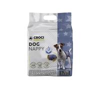 72 Pannolini igienici per cani Dog Nappy Jeans M 32x44 cm - 6 pacchi da 12 panno