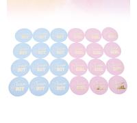 72 Pcs Gender Reveal Labels Stickers Per Bambini Adesivi Freschi Decalcomanie