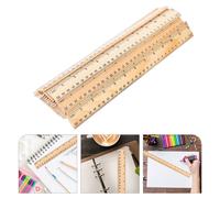 72 Pcs Righello Monofacciale Di Legno Giallo Per La Scuola Dritto