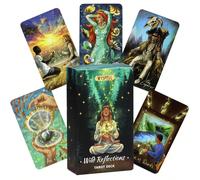 72 pezzi Carte Linguaggio Misterioso - Carte Tarocchi in stile acquerello per guida, auto-riflessione e intuizione, 12x7cm, colori misti, Carte di Guida | Design Mistico | Cartone, Carte Mistiche Tagl