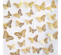 72 pezzi Decorazioni a farfalla vuote per torte in 3 colori diversi - 3 diverse dimensioni per compleanni, matrimoni e feste a tema - decorazioni accattivanti e facili da usare per decorare le torte A