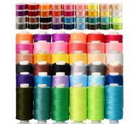 72 Pezzi di Filo per cucire Set,400 Metri di Filo per Cucire a 36 Colori e 36 Fi