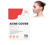 72 Pezzi Patch Per l'Acne,Brufoli Idrocolloide Invisibili,Pimple Patch Brufoli,Cerotti Brufoli,Toppe Per Acne Pimple,Allevia Efficacemente Le Comuni Macchie De Ll'Acne Per Viso (red)