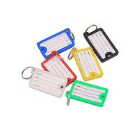 72 Pezzi Piccoli Bagagli Etichette, 6 Colori Etichette Per Tastie Di Plastica Identificatori Etichette Chiavi Per Nomi, Bagagli, Borse, Zaini