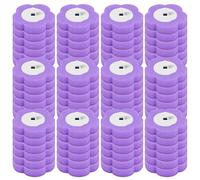 72 pezzi Set di testine di ricambio per scopino per WC monouso, testine di ricambio in spugna blu con detergente, spazzola per WC per lavandino vasca piscina (72 pezzi viola)