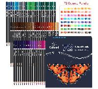 72 pezzi/set Matite colorate premium, mina morbida da 3,0 mm, colori vivaci e ricchi, adatte per principianti e artisti esperti, stagione back to school (72 mine a base di olio) Tagli UnicaLegno