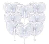 72 Pezzi Ventaglio Pieghevole Bianca Ventagli di Carta Bianca Raduni 'Apert4817