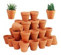 72 piccoli mini vasi in terracotta, 5,1 cm, in ceramica e terracotta, vasi per fiori e piante grasse, ideali per davanzali, piante di cactus, artigianato, bomboniere per baby shower