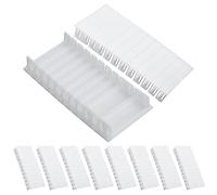 72 Pièces Cache Rail Tableau Électrique, Cache Module en ABS Blanc pour Boîtier de Distribution, Installation Sans Outil, Compatible avec Hager F-Tronic Hensel, Idéal pour Installation Électrique