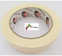 72 ROTOLI 25mm x 50Mt MASKING CARTA GOMMATA NASTRO ADESIVO PER MASCHERATURA IMBIANCATURA IMBALLAGGIO (72 ROTOLI)