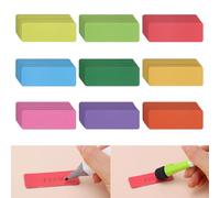 72 strisce magnetiche scrivibili, 60 x 20 mm, per scrivere, magneti, etichette magnetiche, riutilizzabili, per lavagna, frigorifero, armadio in metallo (9 colori)