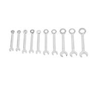 72 Tooth Ratchet Wrench Set 10PCS | 4-11mm Chrome V Steel | 15 Degree Open End for Tight Spaces/Mechanics/DIY | Double Head Spanner with Glossy Finish