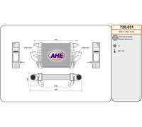 720.031 AHE Intercooler per NISSAN,RENAULT TRUCKS
