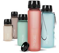 720°DGREE Borraccia 1 Litro “uberBottle“ +Setaccio, softTouch - Senza-BPA, Prova di Perdite - Bottiglia, Borracce d'Acqua Sportiva per Palestra, Ciclismo, Gym, All'aperto, Escursioni, Viaggio, Lavoro