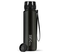 720°DGREE Borraccia 1Litro “uberBottle“ +Setaccio, crystalClear - Senza-BPA, Prova Perdite - Bottiglia, Borracce d'Acqua Sportiva per Palestra, Ciclismo, Gym, All'aperto, Escursioni, Viaggio, Lavoro