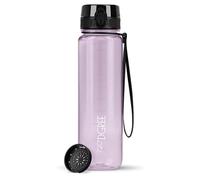 720°DGREE Borraccia 1Litro “uberBottle“ +Setaccio, crystalClear - Senza-BPA, Prova Perdite - Bottiglia, Borracce d'Acqua Sportiva per Palestra, Ciclismo, Gym, All'aperto, Escursioni, Viaggio, Lavoro