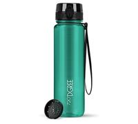 720°DGREE Borraccia 1Litro “uberBottle“ +Setaccio, crystalClear - Senza-BPA, Prova Perdite - Bottiglia, Borracce d'Acqua Sportiva per Palestra, Ciclismo, Gym, All'aperto, Escursioni, Viaggio, Lavoro