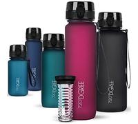 720°DGREE Borraccia 650 ml “uberBottle“ +Infusore, softTouch - Senza-BPA, Prova di Perdite - Bottiglia, Borracce d'Acqua Sportiva per Bambini, Scuola, Ciclismo, All'aperto, Escursioni, Viaggio, Lavoro