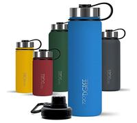 720°DGREE Borraccia termica 1 litro "noLimit" - Bottiglia acqua termiche in acciaio inox - Senza BPA - Borracce perfetto per bevande (950ml) calde, fredde, università, ufficio, all'aperto +2 Coperchi