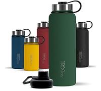 720°DGREE Borraccia termica 1 litro "noLimit" - Bottiglia acqua termiche in acciaio inox - Senza BPA - Borracce perfetto per bevande (950ml) calde, fredde, università, ufficio, all'aperto +2 Coperchi