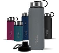 720°DGREE Borraccia termica 750 ml "noLimit" - Bottiglia acqua termiche in acciaio inox - Senza BPA - Borracce perfetto per bevande (710ml) calde, fredde, università, ufficio, all'aperto +2 Coperchi