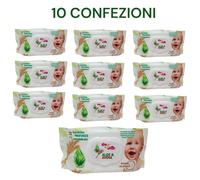 720 Salviette Neonato ALOE AVENA Salviettine Umidificate Bambini 4\10 Confezioni