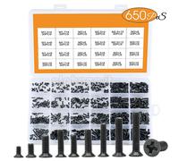 720pcs countersunk flat head phillips mini screw set m1.4 m1.7 m2 m2.5 m3