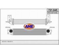 721.045 AHE Intercooler per CHEVROLET,OPEL