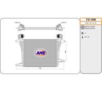 721.056 AHE Intercooler per CHEVROLET,OPEL
