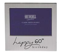 72260 - Cornice portafoto per 60° compleanno, 12,7 x 7,6 cm