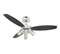 72290 Jet Plus Three-Light 105 cm ventilatore a soffitto per interni a tre pale,