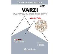 724 Varzi Valle Staffora - Val Curone - Monte Chiappo (Via del Sale). Carta escursionistica 1:25.000