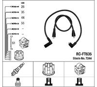 7244 NGK Kit cavi accensione per FIAT