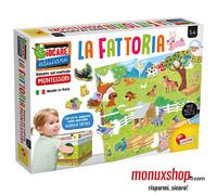 72484 LISCIANI MAXI PUZZLE LA FATTORIA BASATO SUL METODO MONTESSORI 70 X 50 CM