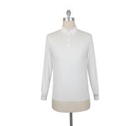 €725 Fiori Di Lusso Polo Sweater In Cotone Bianco A 1/4 Bottoni - (FL282510)