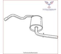 72604 Silenziatore posteriore Sigam per LADA NIVA