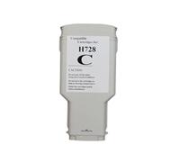 728 Cartuccia a inchiostro vuoto compatibile 300 ml per pezzo con chip una volta per l'uso nelle stampanti DesignJet T730 e T830(1pc-Cyan)