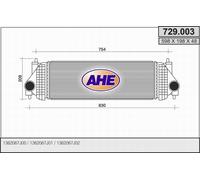 729.003 AHE Intercooler per SUZUKI