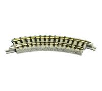 7297018 Z Rokuhan (con massicciata) Binario curvo 45 ° 70 mm 4 pz.