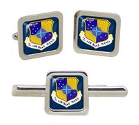 72d Air Base Gemelli USAF Quadrati E Set Fermacravatta