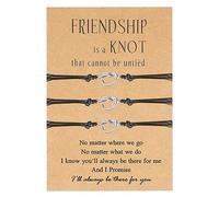 72ore Braccialetto migliore amico per le donne Morse Code Braccialetti dell'amicizia Braccialetti BFF Regali di compleanno per le donne alla moda, A8, Zinco, Nessuna pietra preziosa
