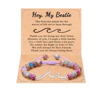 72ore Braccialetto ondulato da donna, braccialetti dell'amicizia, regalo per donne, per la nostra amicizia, tempo insieme, braccialetti regalo per lei, Metallo, Nessuna pietra preziosa