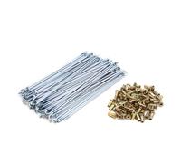 72pz Argentato 3mm Filetto diam. 160 mm Lunghezza Motociclo Raggi per dell Ruota