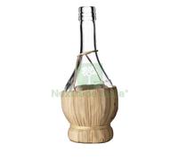 72PZ FIASCO DI VETRO RIVESTITO IN PAGLIA 100 ML CON TAPPO: