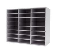 73.7*30.2*59.6 cm 24 Scomparti Slot Letteratura Organizzatore Ufficio File Posta Selezionatore Portariviste Armadio di stoccaggio carta Bianco