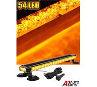73.7cm LED Tetto Recupero Luce Barra Ambra Allarme Lampeggiante Magnetico Faro