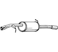 Silenziatore posteriore BOSAL 135-123