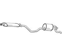 73 CV SILENZIATORE POSTERIORE PER FIAT Punto 176 75 1.2 KW 54 CV 73